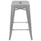 Flash Furniture Silver 24" High Metal Stool, PK4 4-ET-31320-24-SV-R-GG - alternate 2
